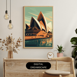 "sydney's icon: the opera house" travel poster