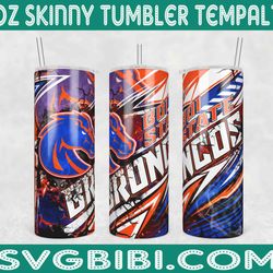 Boise State Broncos Tumbler Wrap, Football Tumbler Wrap Png, COLLEGE FOOTBALL Tumbler, NCAA Tumbler Png
