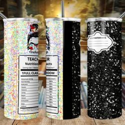 teacher skinny tumbler sublimation png