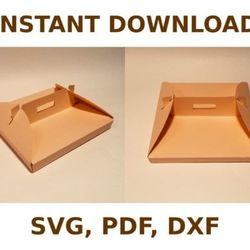 pizza box with handle template, box template svg, svg files, svg, cricut
