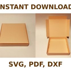 pizza box template, box template svg, svg files, svg, cricut