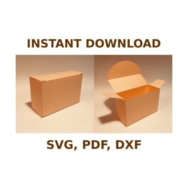 Rectangle Gift Box Template, Box Template SVG, SVG Files, SV | Inspire ...
