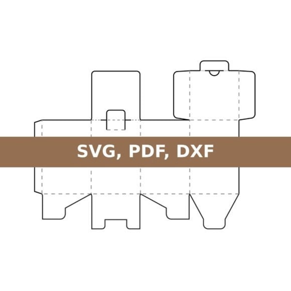 Rectangle Box Svg Rectangular Box Template, Box Template SVG, SVG Files, SVG, | Inspire ...