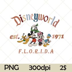 disneyworld 1971 florida, customize family trip 2023 png, retro disneyworld 1971 png, customize gift png, vinyl cut file
