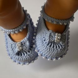 Baby booties Crochet pattern Mary jane booties 1 3 month