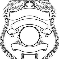 blank badge 12 outline template black white vector outline or line art file for cnc laser cutting, wood,svg