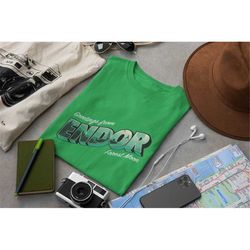 greetings from endor star wars t-shirt, men's & women's shirt, star wars shirt, endor forest t-shirt, unisex, luke skywa