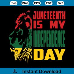 happy juneteenth day juneteenth is my independence day svg file