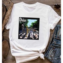 star wars shirt, droids abbey road t-shirt, disney sweatshirt, movie music mashup, adult gift for men tee, star wars sh