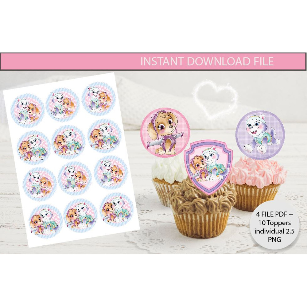 paw patrol girl Cupcake Topper.jpg