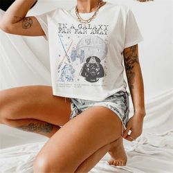 star wars crop top, womens star wars shirt, oversized star wars tee, vintage star wars shirt, ladies darth vader crop