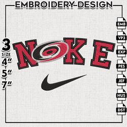 Carolina Hurricanes Embroidery Designs, NHL Logo  Embroidery, Hurricanes, Machine Embroidery Pattern, Digital Download