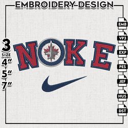 Winnipeg Jets Embroidery Designs, NHL Logo Embroidery, NHL Jets, Machine Embroidery Pattern, Digital Download