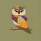 Colorful Owl cross stitch pattern-4