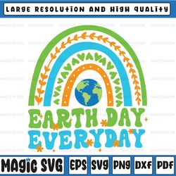 groovy earth day save our home go planet rainbow earth svg, groovy earth day everyday svg, earth day svg, mothers day, d