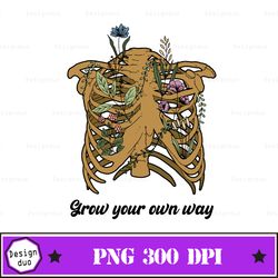 skeleton wildflowers sublimation