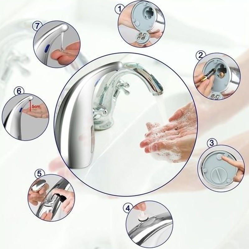 Infrared Motion Sensor Touchless Automatic Soap Dispenser for Home and Office Use 8