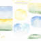 4 Sunflowers watercolor backgrounds.jpg