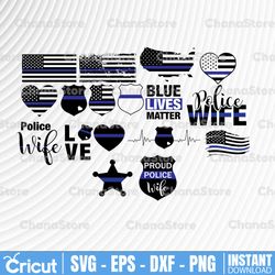 police badge bundle - american flag, police thin blue line svg |the blue lives matter| police life svg