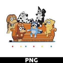 bluey with friends png, bluey and friends png, friends bluey png, bluey dog png, cartoon png - digital file