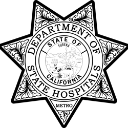 california department of state hospitals metro badge ai, vector, svg engraving,digital file