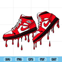 jordan 1 dripping svg png, cake topper svg, jordan art, sneakers