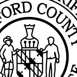 harford county maryland sheriff's department badge ai, vector, svg engraving,digital file