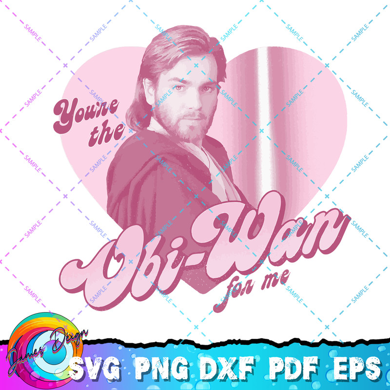 Star Wars Obi-Wan For Me Heart Portrait T-Shirt copy.jpg
