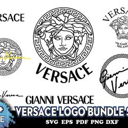 versace logo bundle svg, brand logo svg, versace bundle svg, logos svg