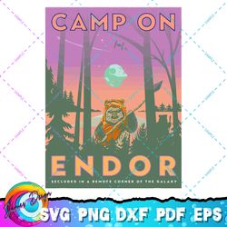 star wars return of the jedi camp endor png, svg, sublimation design, star wars svg, digital download