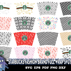 starbucks fashion brand full wrap svg bundle