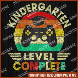 kindergarten graduation level complete video games last day of school png sublimation design