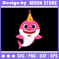 mommy shark birthday svg, cricut cut files, shark family doo doo doo vector eps, silhouette dxf, design for tsvg , cloth