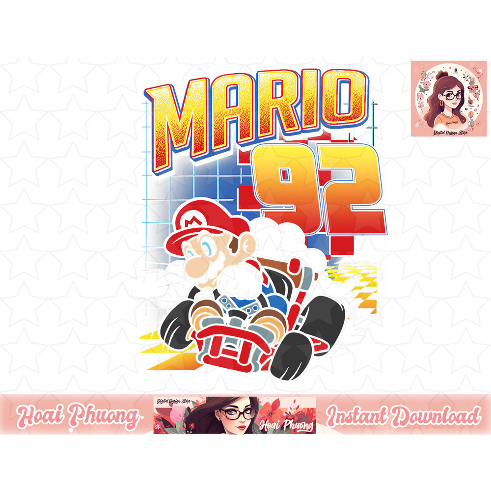 Mario Kart 92 Classic Drift Colorful Graphic T-Shirt.jpg