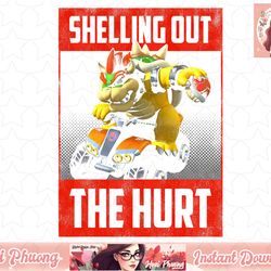 mario kart bowser shelling out the hurt graphic png sublimation design, digital design