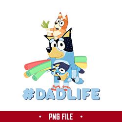 dad life png, bluey bandit dad png, bluey png, cartoon png digital fiile