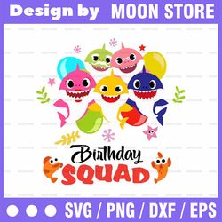 birthday shark svg, shark family doo doo svg, shark svg, cricut cut files, 1st birthday svg, shark birthday party tsvg