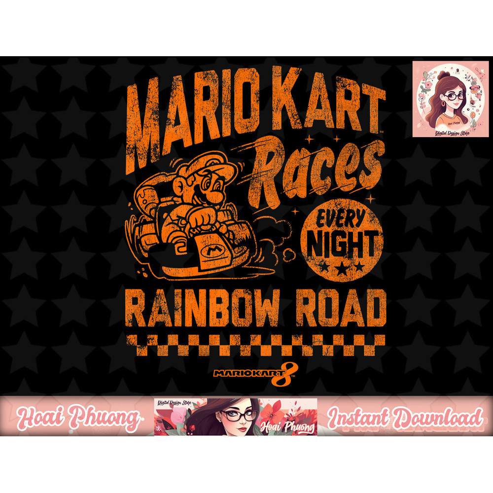 Nintendo Mario Kart Rainbow Road Vintage Graphic.jpg