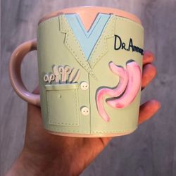 beautiful mug for doctor plastic surgeon graduation nurses, gift for doctor, thank you gift idea for doctor, handmade