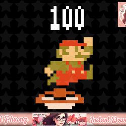 nintendo super mario 8-bit goomba jump 100 points png sublimation design, digital design