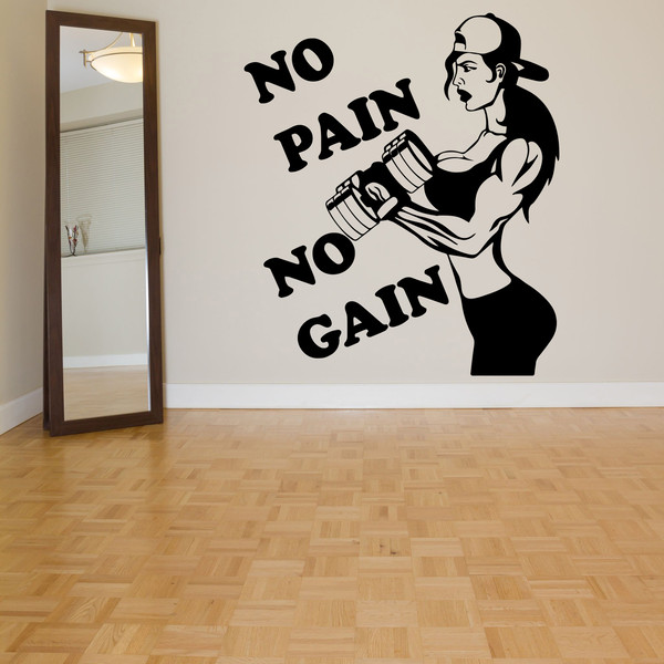 motivation-for-training-girl-no-pain-no-gain-gym-workout-bodybuilder-fitness-crossfit-coach-wall-sticker-vinyl