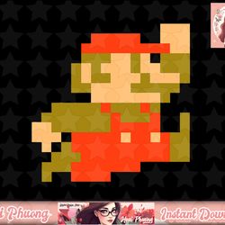 nintendo super mario 8-bit pixel jump graphic png sublimation design, digital design