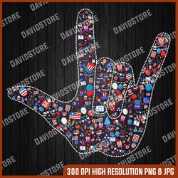 american sign language 4th of july, asl i love you usa flag 4th of july, memorial day, american flag, independence day