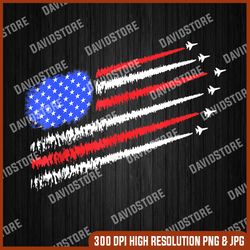 us american flag with fighter jets for independence day 4th of july, memorial day, american flag, independence day png