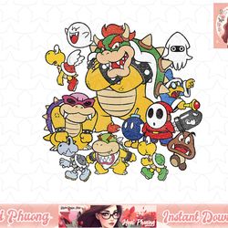 nintendo super mario bowser enemy group png sublimation design, digital design