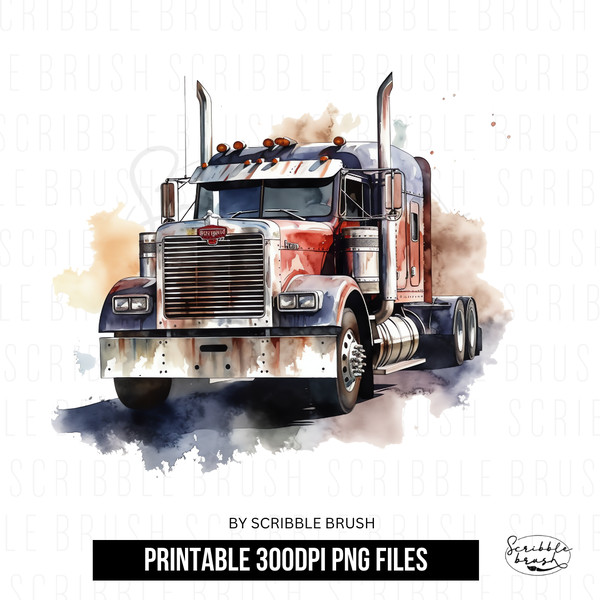 Semi Truck Front Sublimation PNG clipart.png
