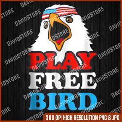 vintage play free bird bald eagle american patriotic usa 4th of july, memorial day, american flag, independence day png