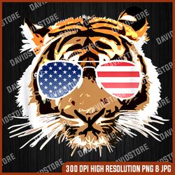 american tiger 4th of july us patriotic pride 4th of july, memorial day, american flag, independence day png file