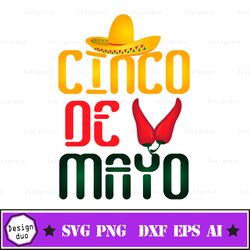 cinco de mayo hat svg, cinco de mayo svg, happy cinco de mayo svg, dxf, eps, png, fiesta sayings cut files, mexico svg,