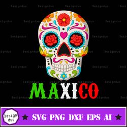 maxico cinco de mayo skull svg, cinco de mayo svg, day of the dead fiesta svg, eps, dxf, cricut and silhouette
